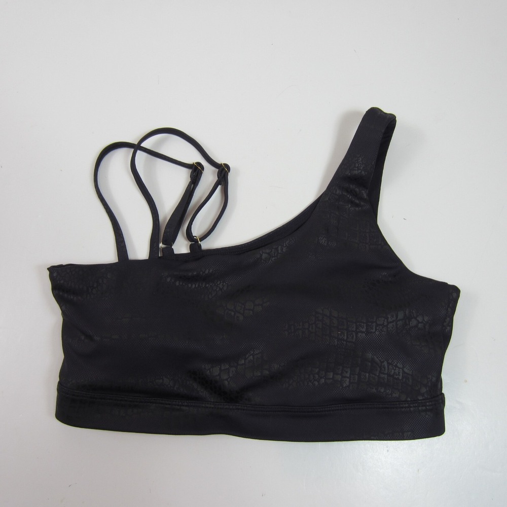 ziya women's sports bra purple one strappy large
